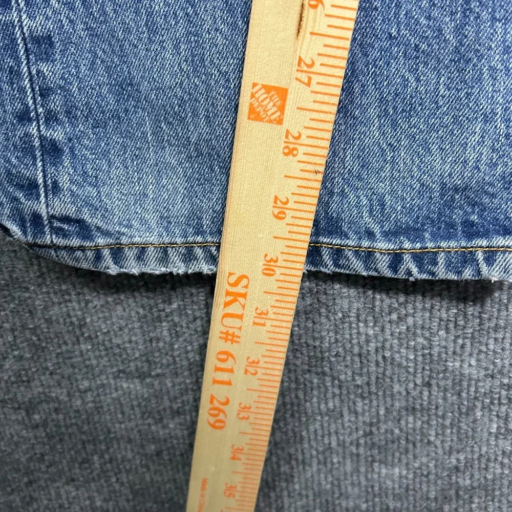 Levi's 501 Straight Jeans Men's Black Denim‎ Button Fly Classic 37X30 - Flaws